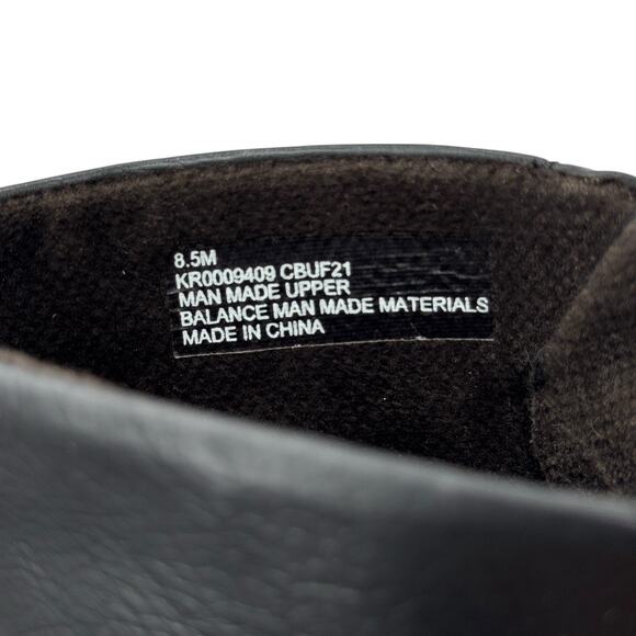 Korks Kork Ease Boot Combat Lace Up Vegan Womens SZ 8.5 Black Ankle Faux Leather - Picture 11 of 12